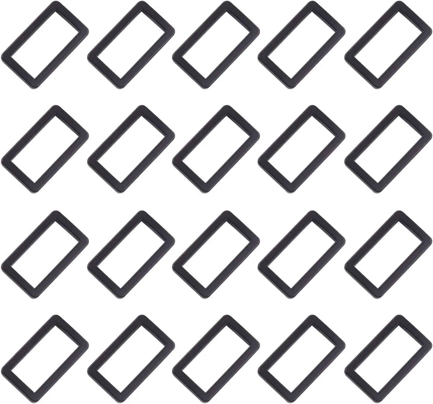 1 Inch Rectangular Buckles - Metal Adjustable Slide Purse Buckle for Bag Fasteners Strap Buckle Backpack Accessories