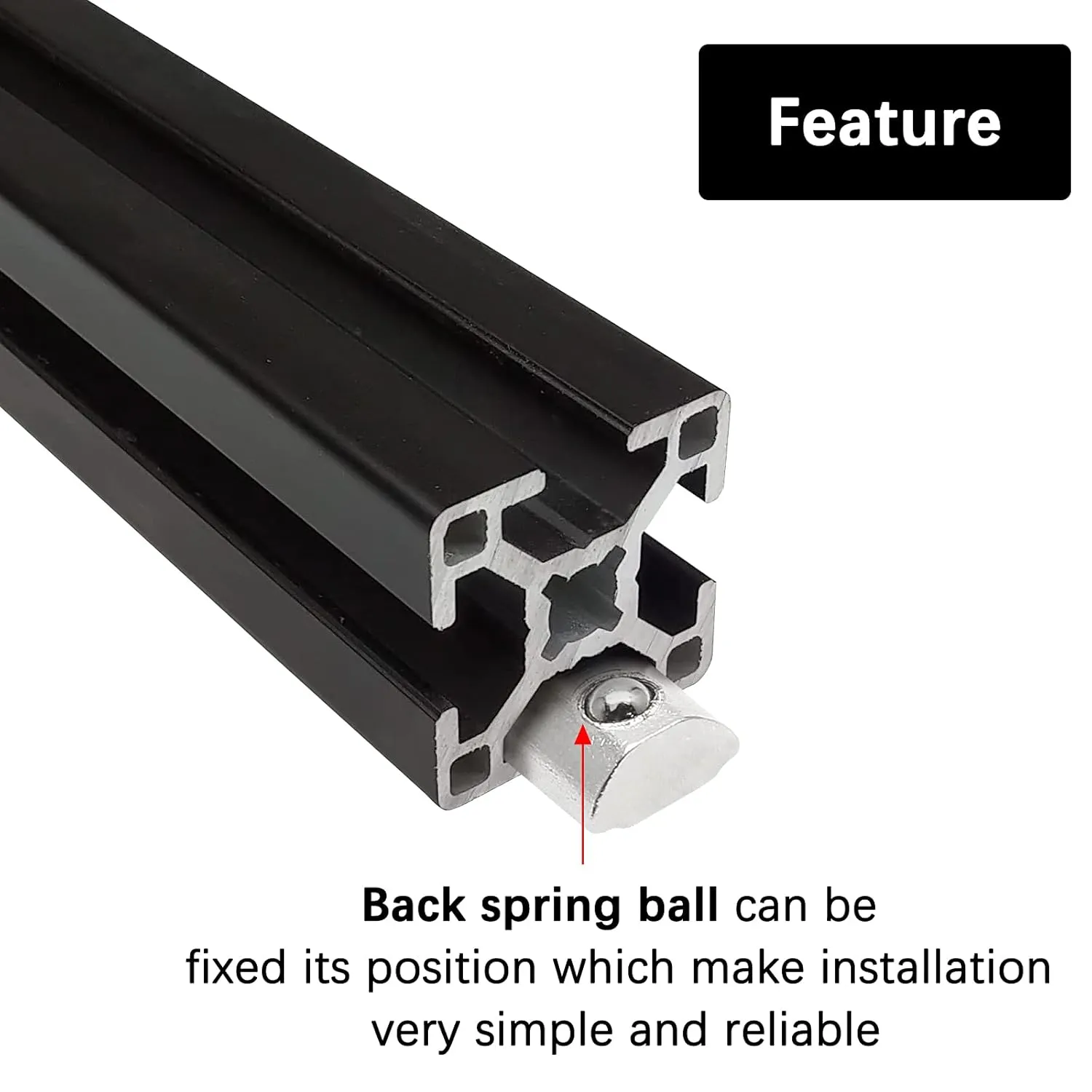 100 Pcs 2020 Series M3 Half Round Roll in Spring T Nuts, Roll in Spring Loaded T Nut for European Standard 20 Series 6mm T-Slot Aluminum Extrusion Profile