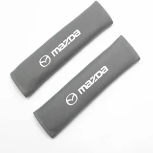 2 Pack Car Seat Belt Pads Cover for Mazda Biante 2008-2018, Seatbelt Shoulder Cover Cushion Seatbelt Strap Shoulder Strap Covers Travel Cushion Seat Belt Covers,Grey