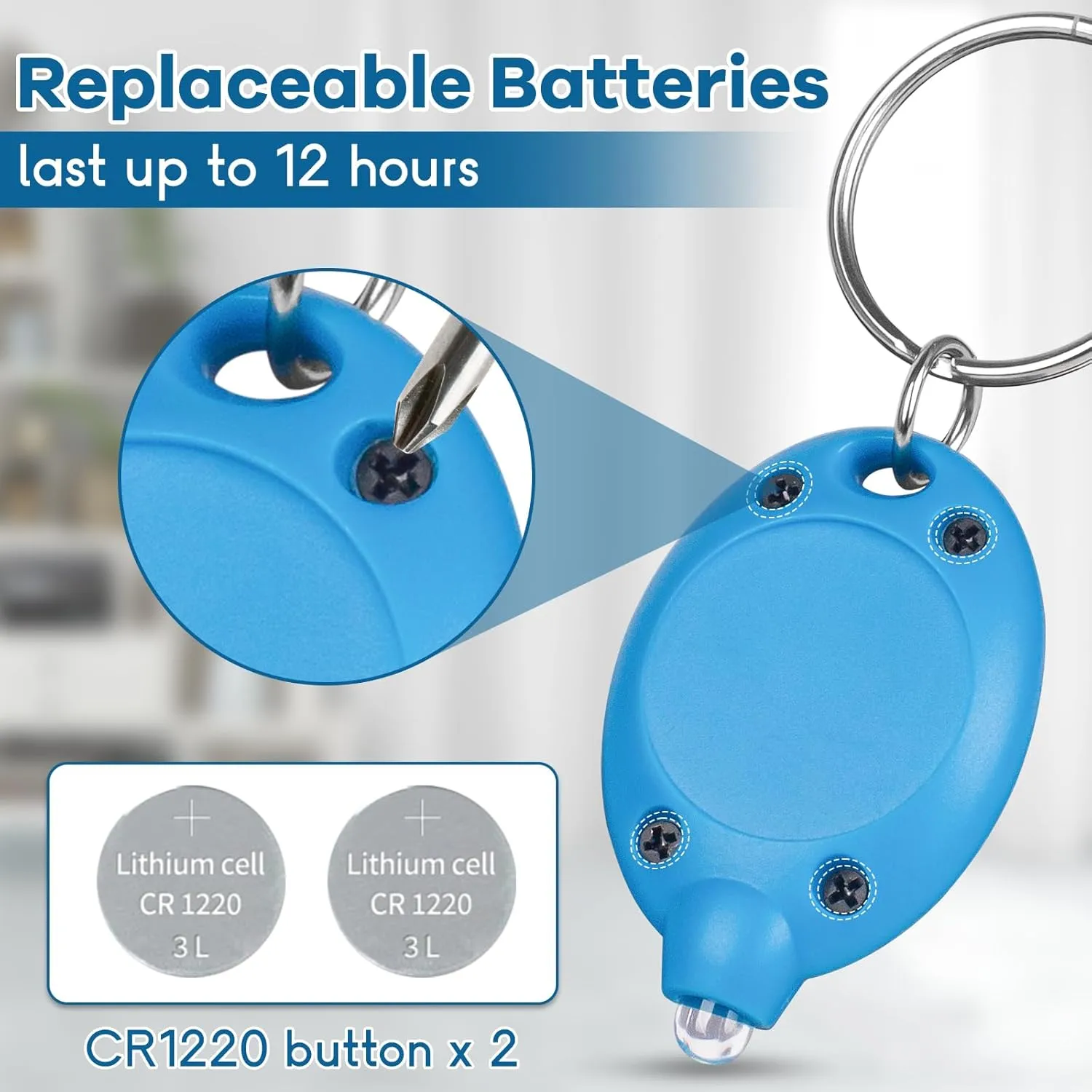 28 Pcs LED Keychain Flashlight Mini Keychain Light Ultra Bright Tiny Flashlight Small Portable Light Battery Powered with Key Ring for Outdoor Activities And Emergency Lightning, 7 Colors of Shells
