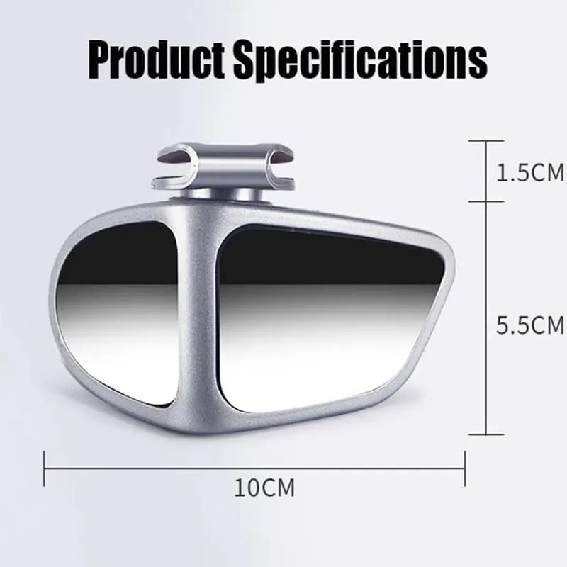 2PCS Car Blind Spot Mirror for Renault Scenic/Grand Scénic/Xmod IV III II I J9 R9 JZ JM JA 2000-2013 2014-2024, Double Mirror Design Wide Angle Adjustable Angle Reversing Auxiliary Mirror