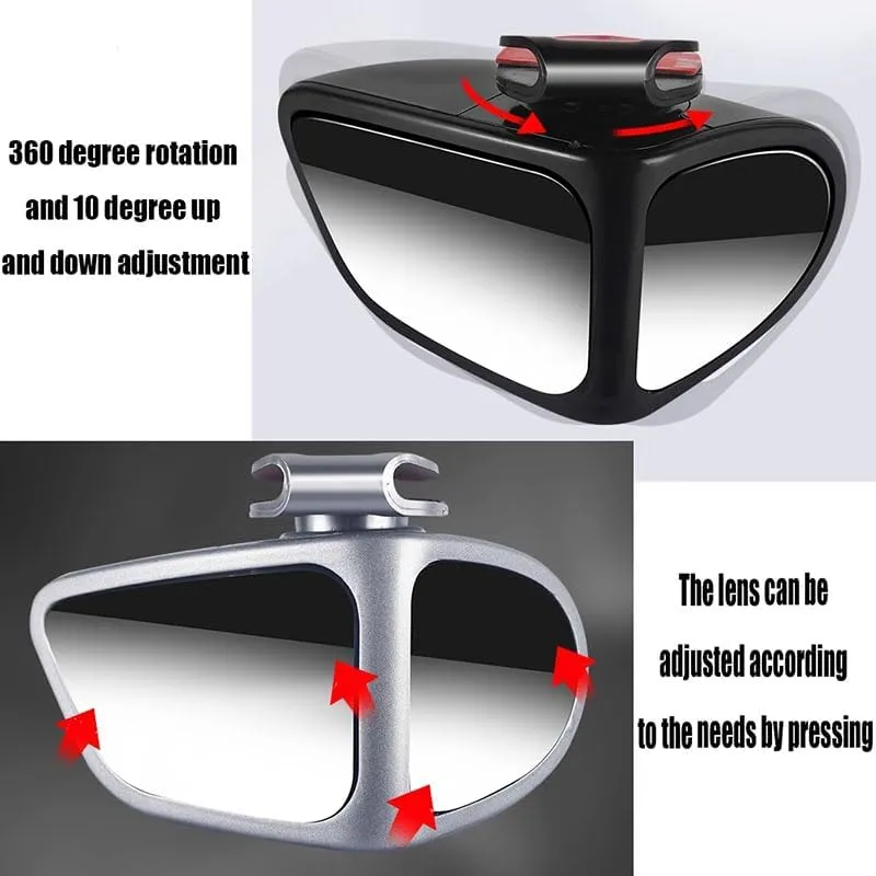 2PCS Car Blind Spot Mirror for Renault Scenic/Grand Scénic/Xmod IV III II I J9 R9 JZ JM JA 2000-2013 2014-2024, Double Mirror Design Wide Angle Adjustable Angle Reversing Auxiliary Mirror