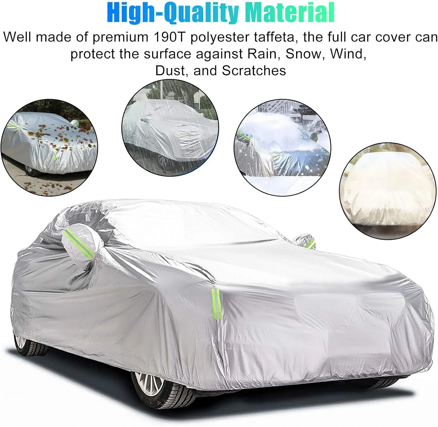 5-Layer All-Weather Waterproof Light-Weight Car Cover for Acura TL.Full Car Cover Outdoor Waterproof Sun Rain Snow Hail Protection,with a Free Storage Bag (Silver 1995-1998)
