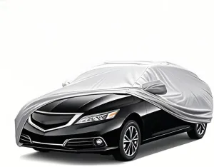 5-Layer All-Weather Waterproof Light-Weight Car Cover for Acura TL.Full Car Cover Outdoor Waterproof Sun Rain Snow Hail Protection,with a Free Storage Bag (Silver 1995-1998)