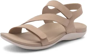 ABEO Women's Oasis Sandals | Orthopedic Arch Support | Plantar Fasciitis Relief | Comfortable Wedge Sandals - Blue