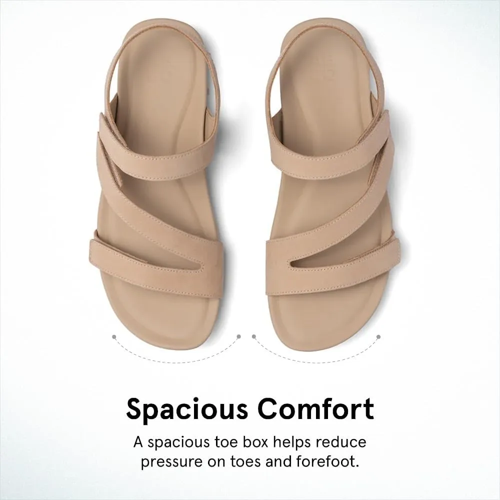 ABEO Women's Oasis Sandals | Orthopedic Arch Support | Plantar Fasciitis Relief | Comfortable Wedge Sandals - Blue