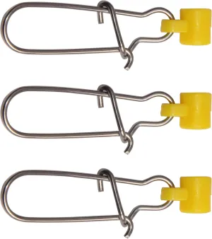 AGOOL Fishing Line Sinker Slides Duo-Lock Snap, 10/60pcs Heavy Duty Stainless Steel Sinker Slider Fishing Line Weight Connectors for Saltwater Surf Fishing Rigs Catfishing