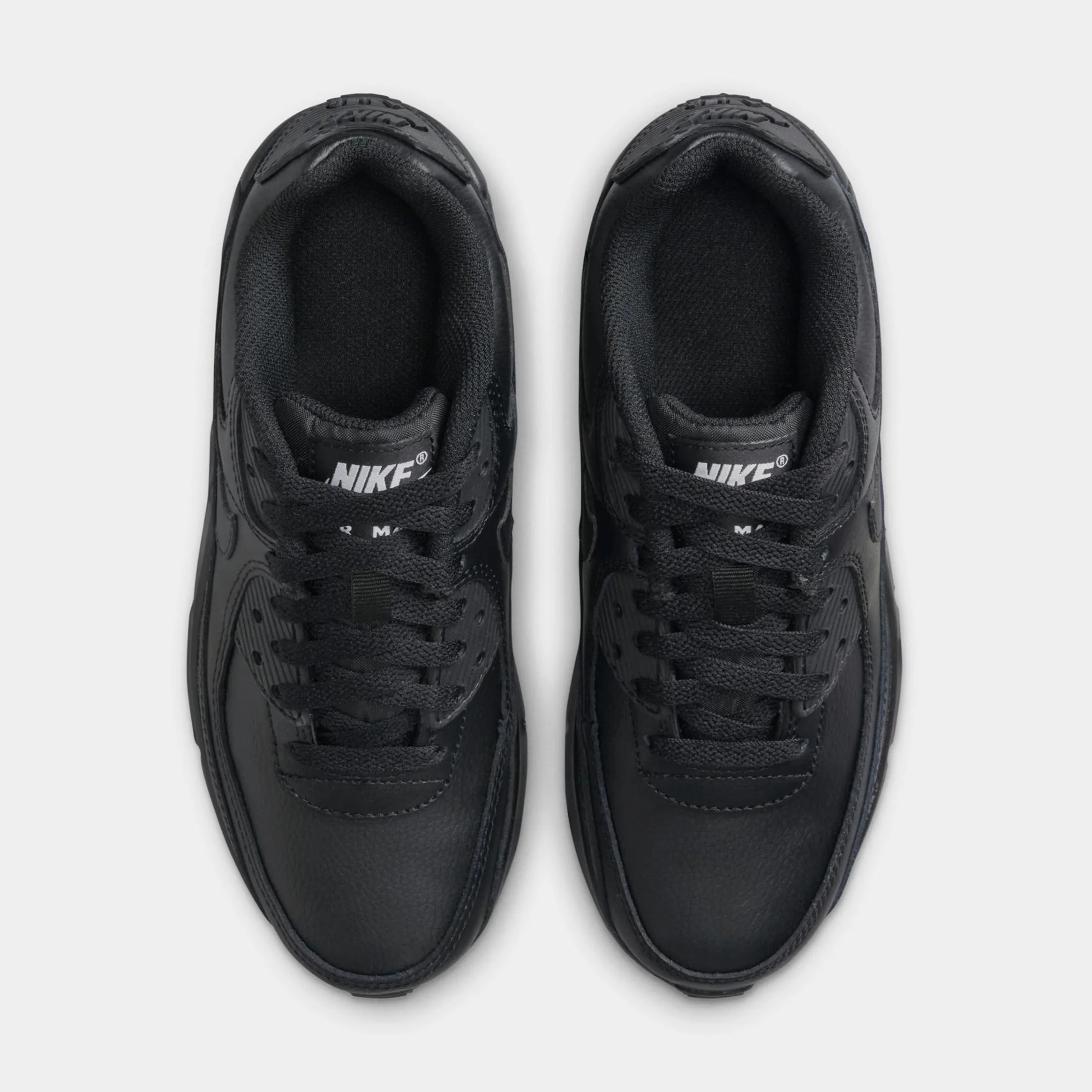 Air Max 90 LTR Grade School running Shoes (Black/Black)