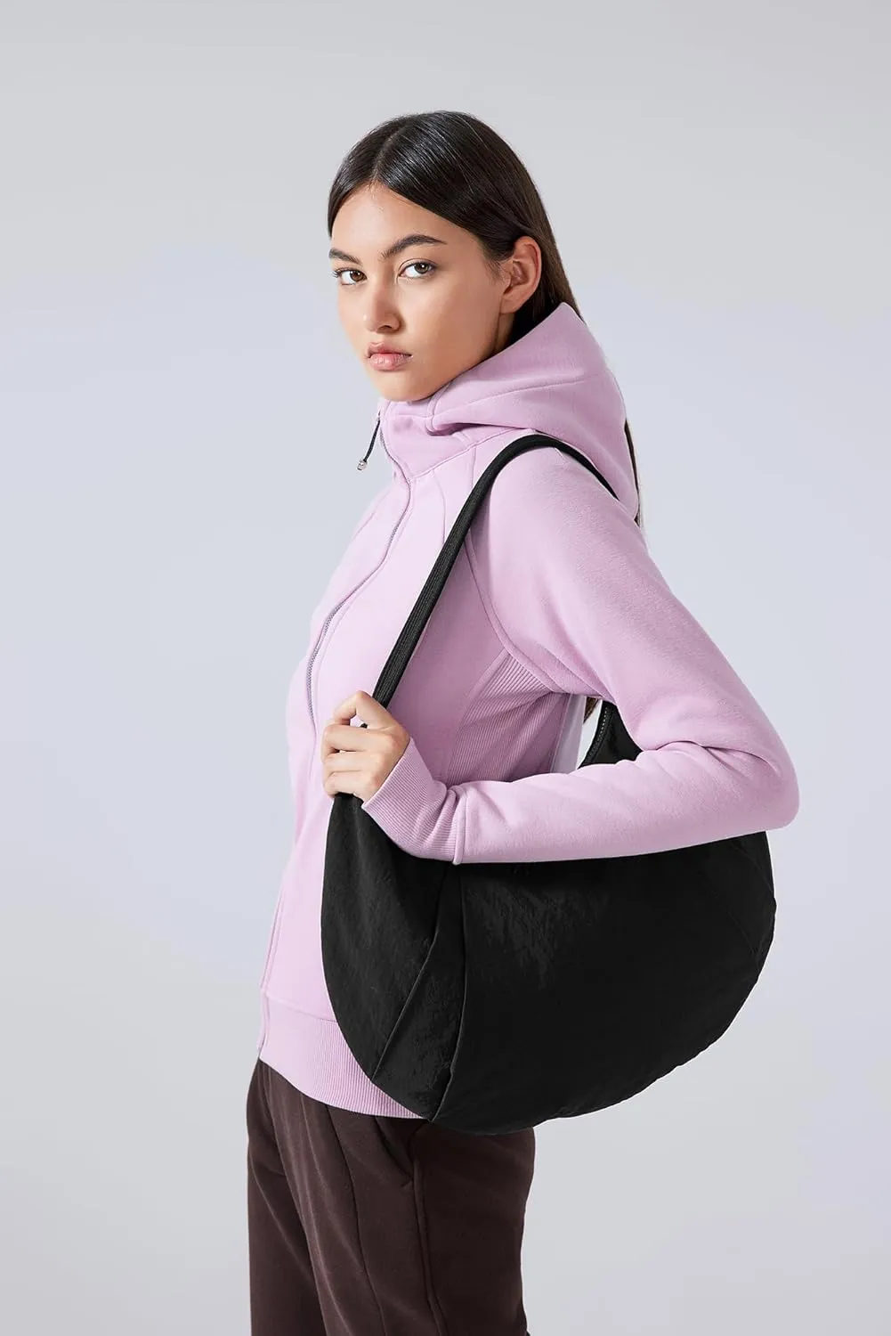 Altiland Water Repellent Casual Shoulder Loop Bag for Women With Zipper, Gym With Compartments, Work Dance Yoga