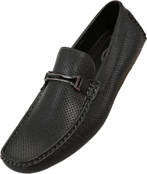 Amali Cola - Driving Moccasins for Men – Mens Slip On Loafers, Moccasins, Slip-on Dress Shoes - Driving Loafers with Matching Color Bit