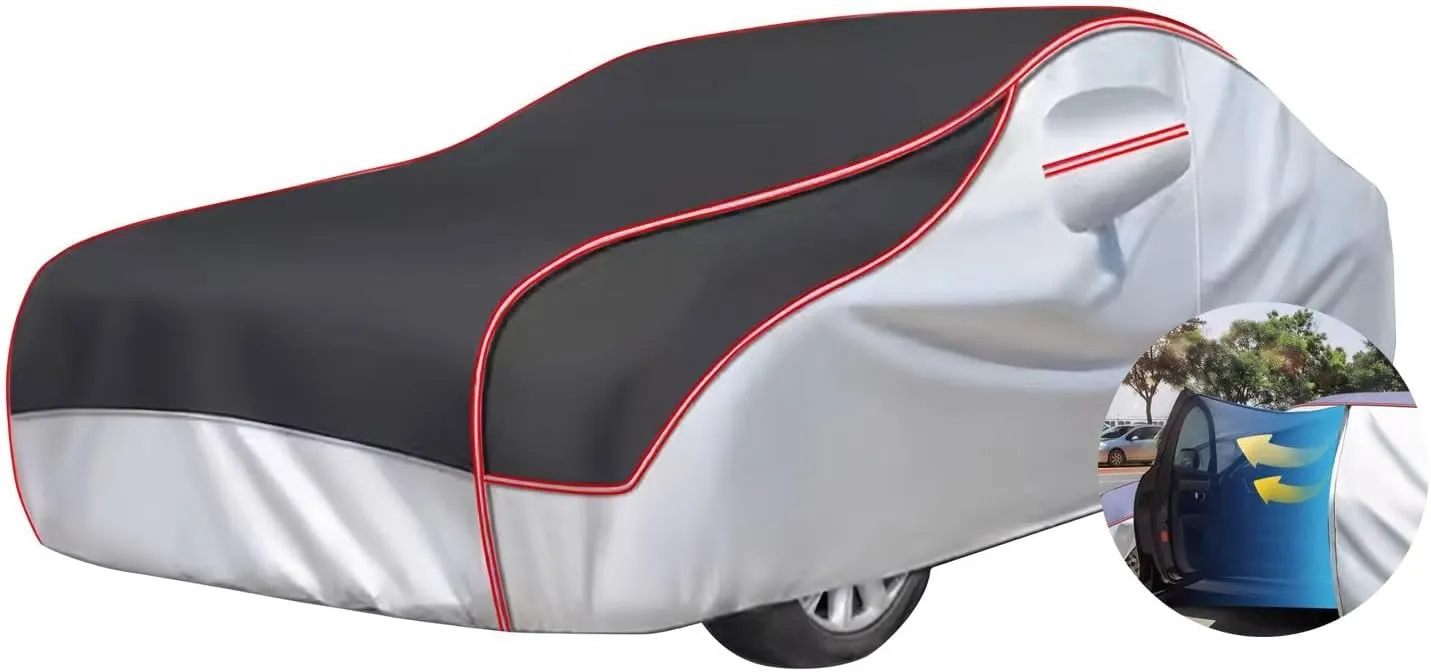 Anti-Hail Car Cover for Jaguar XE, Waterproof All Weather Full car Cover, Multifunctional-Layer Thickened Cotton Automobiles for Rain Snow Sun Hail(Black)