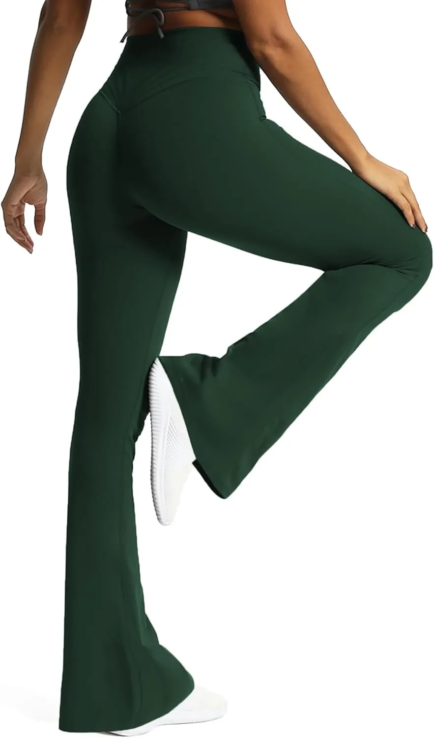 Aoxjox Flare Leggings for Women Trinity Tummy Control High Waisted Wide Leg Yoga Pants 29"/31"/33"