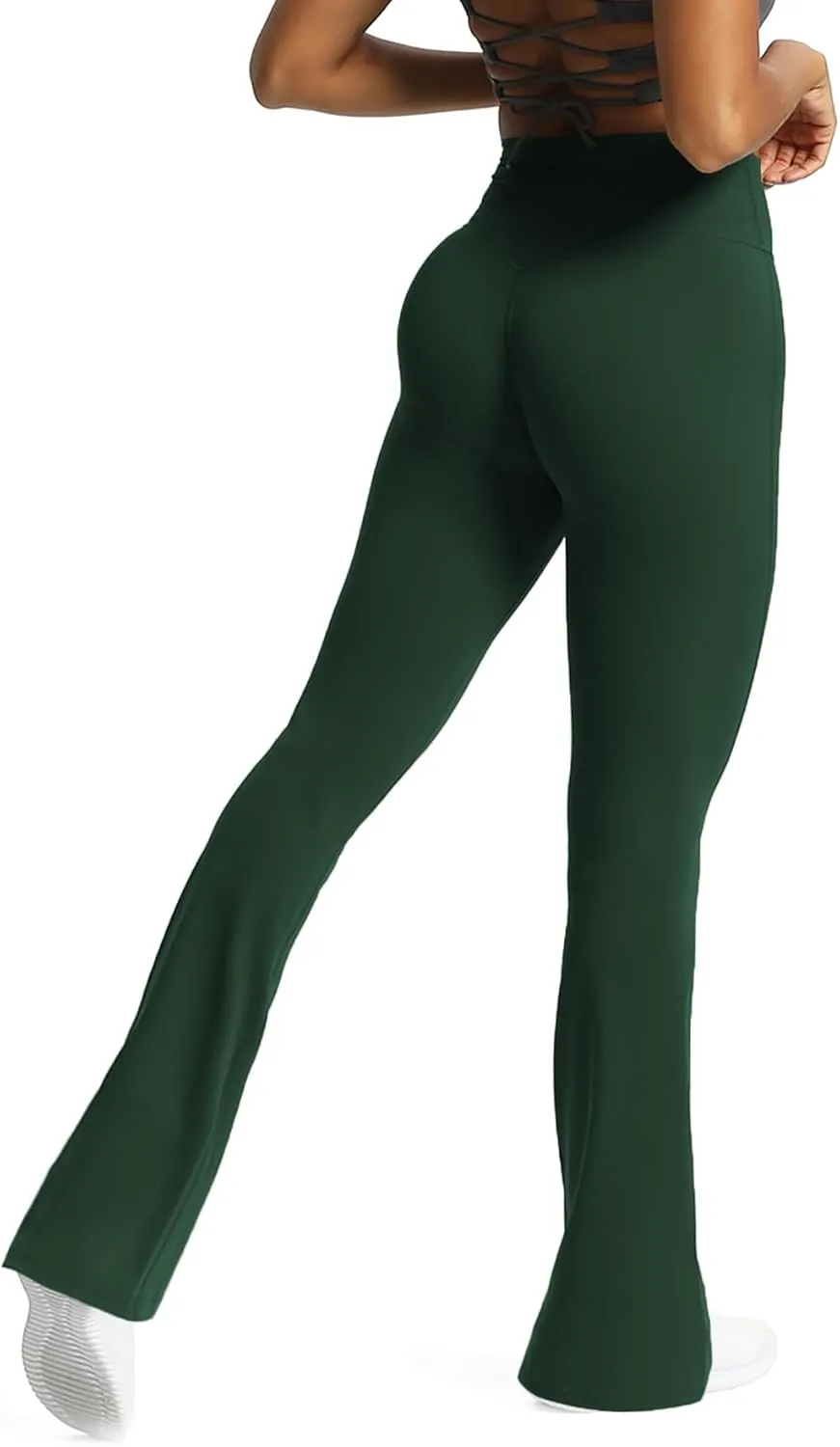 Aoxjox Flare Leggings for Women Trinity Tummy Control High Waisted Wide Leg Yoga Pants 29"/31"/33"