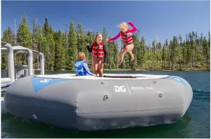 AQUAGLIDE Recoil Tramp- Inflatable Trampoline with C- Deck, 14'