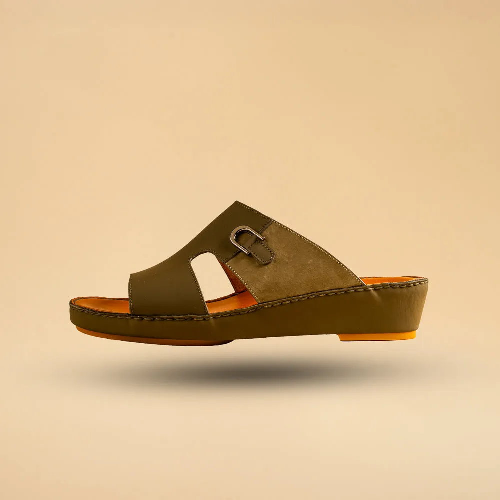 Arabic Sandal – Calf Matt with Suede 3222