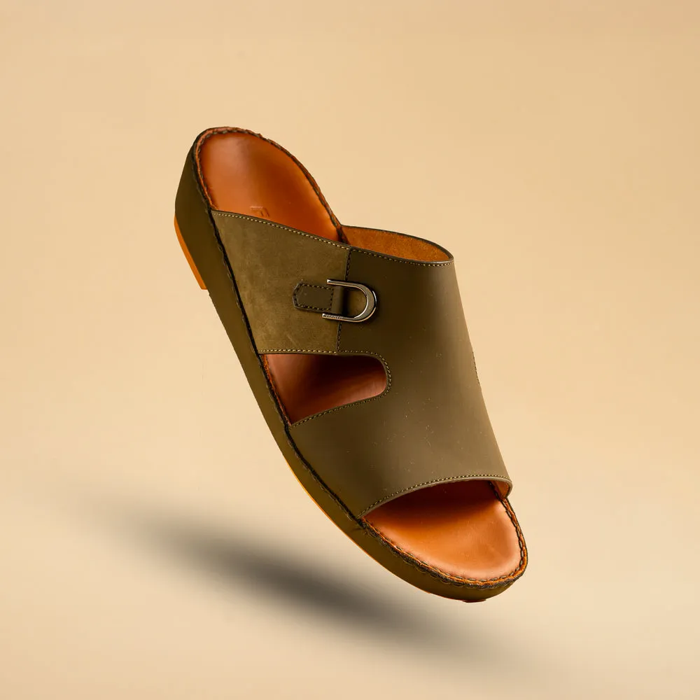 Arabic Sandal – Calf Matt with Suede 3222