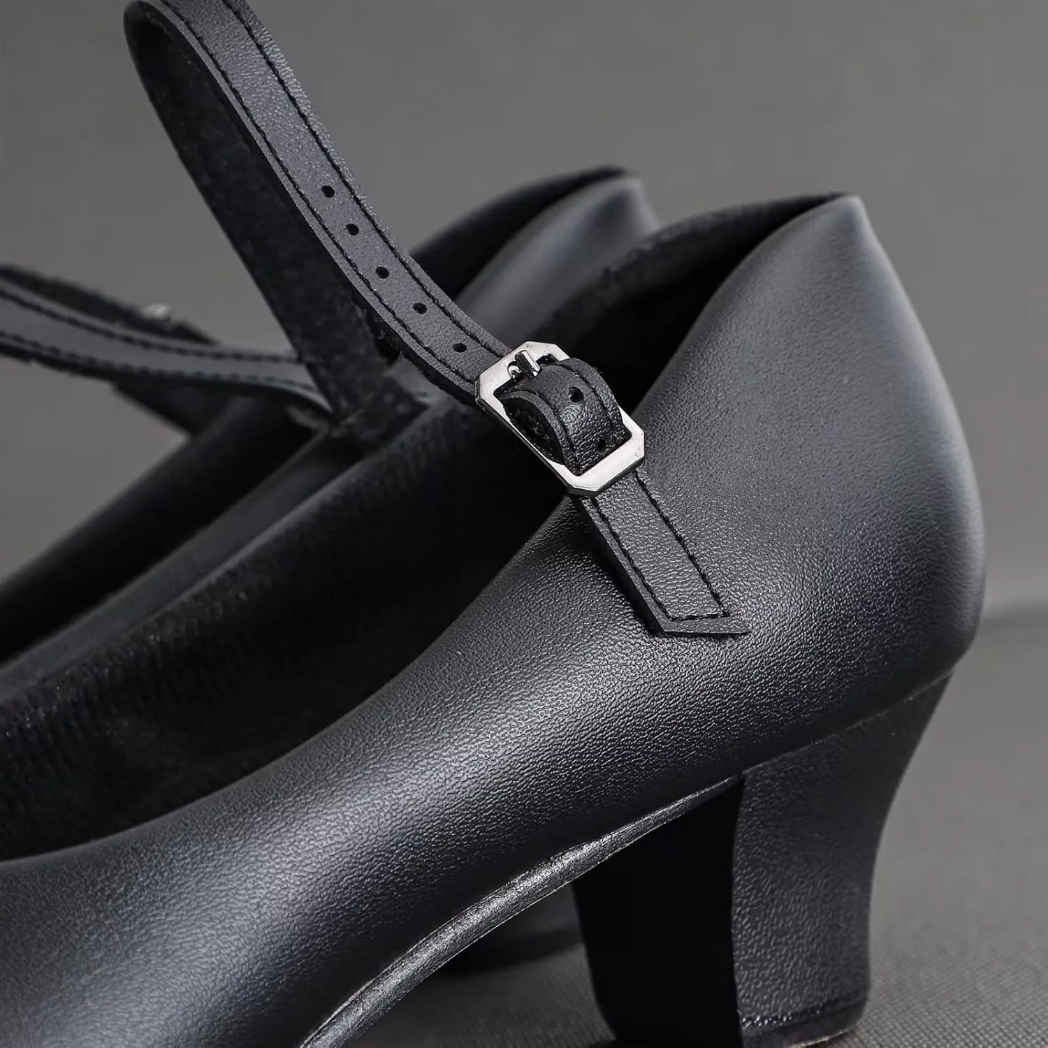 ARCLIBER Character Shoes for Women Ankle Strap 1.55" Dance Heels for Ballroom Salsa Tango