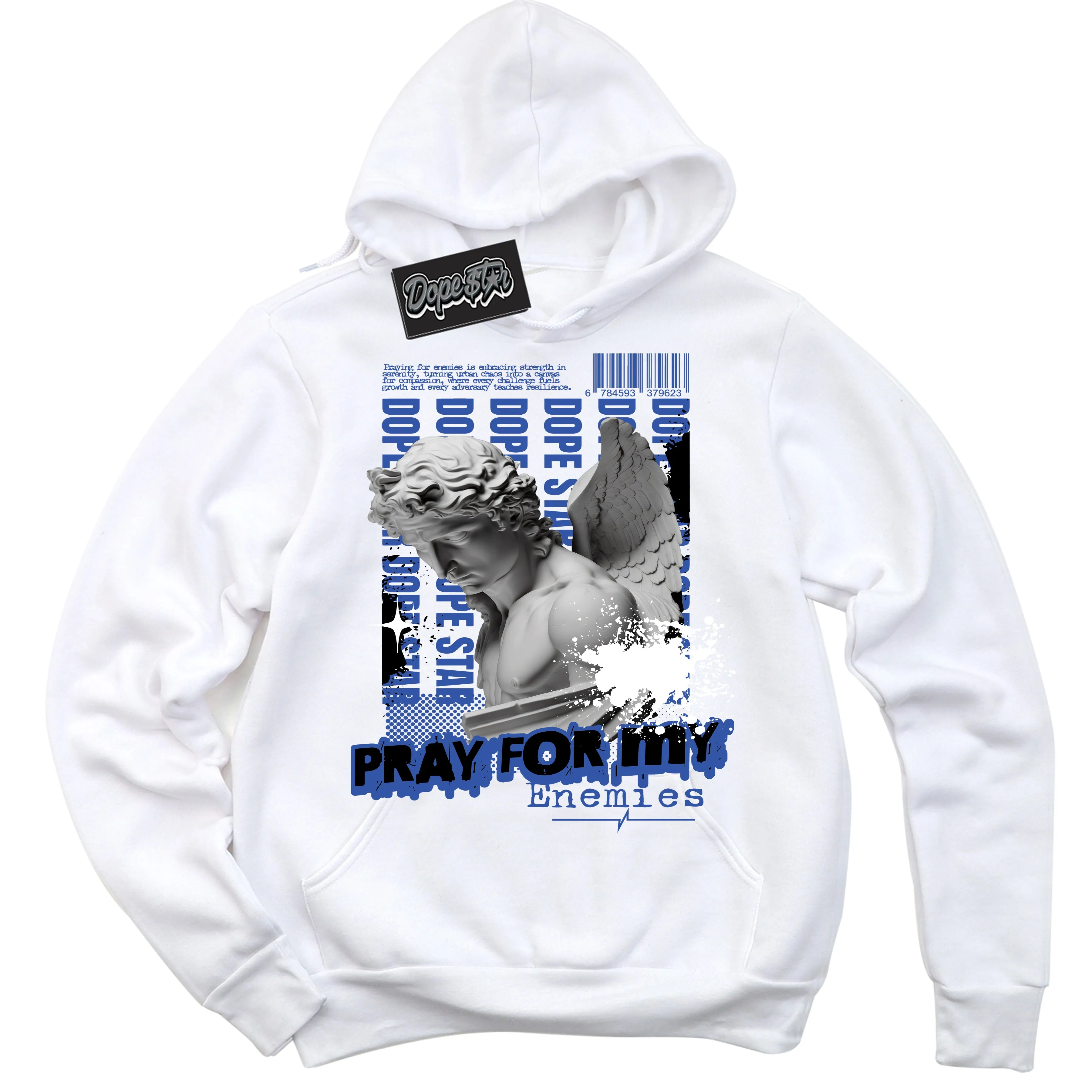 Astronomy Blue Dunk Sneaker Hoodie Pray Enemies Graphic