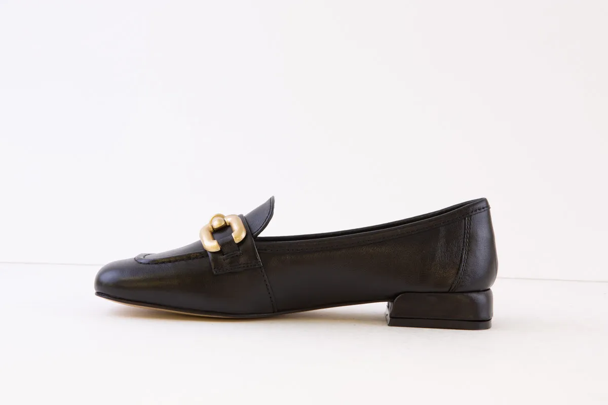 BAGATT - D11-AEN61 LOW HEEL SLIP-ON SHOE - BLACK
