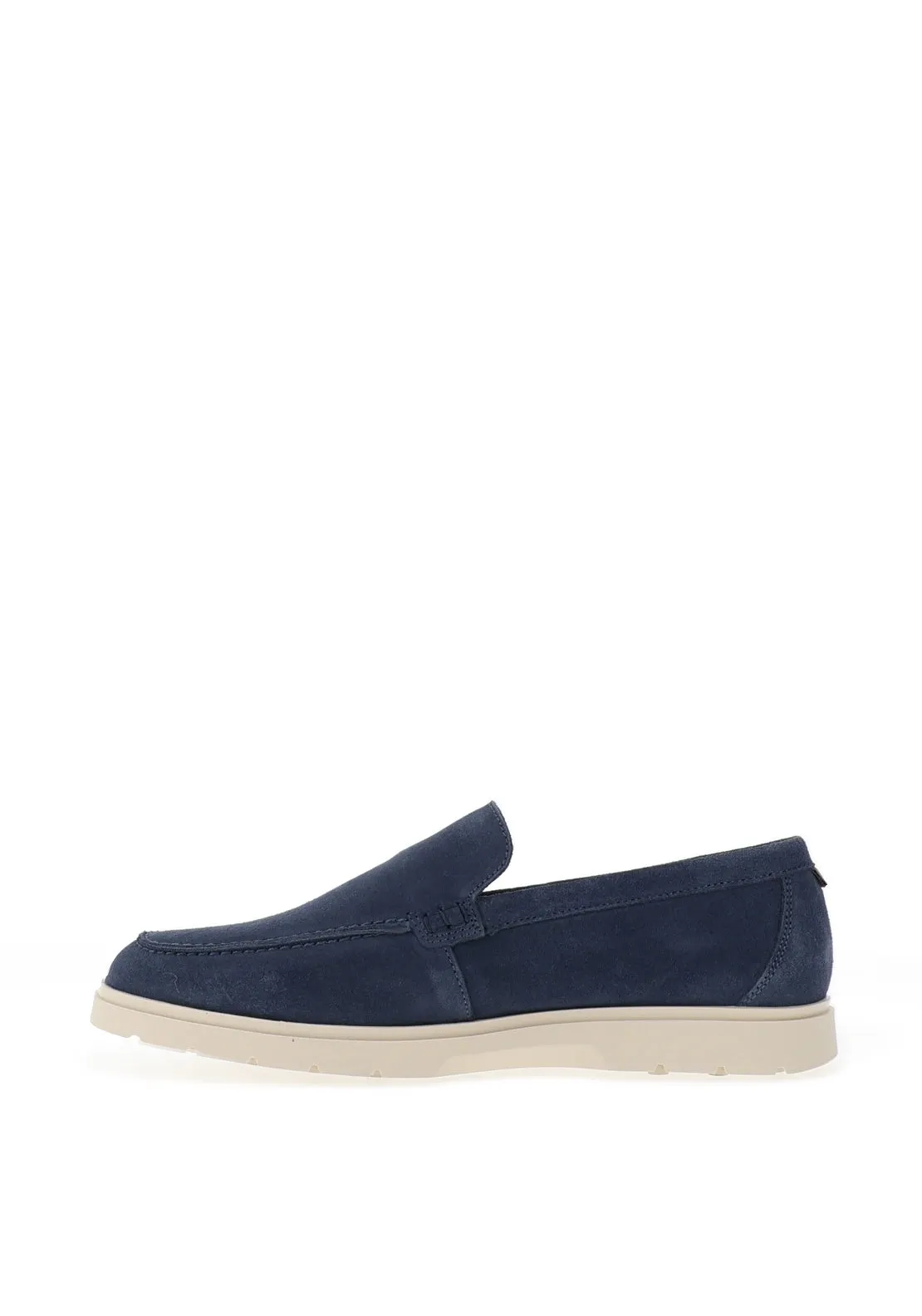 Barbour Carty Suede Loafers, Shark Blue
