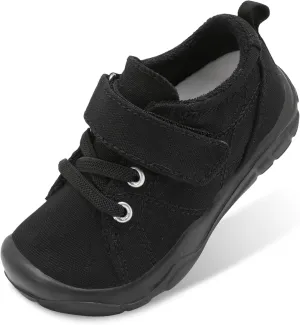 BARERUN Kids Canvas Shoes Running Shoes for Girls Boys Wide Toe Box Barefoot Toddler Sneakers Girls Boys School Shoes Non-Slip Toddler Tennis Shoes