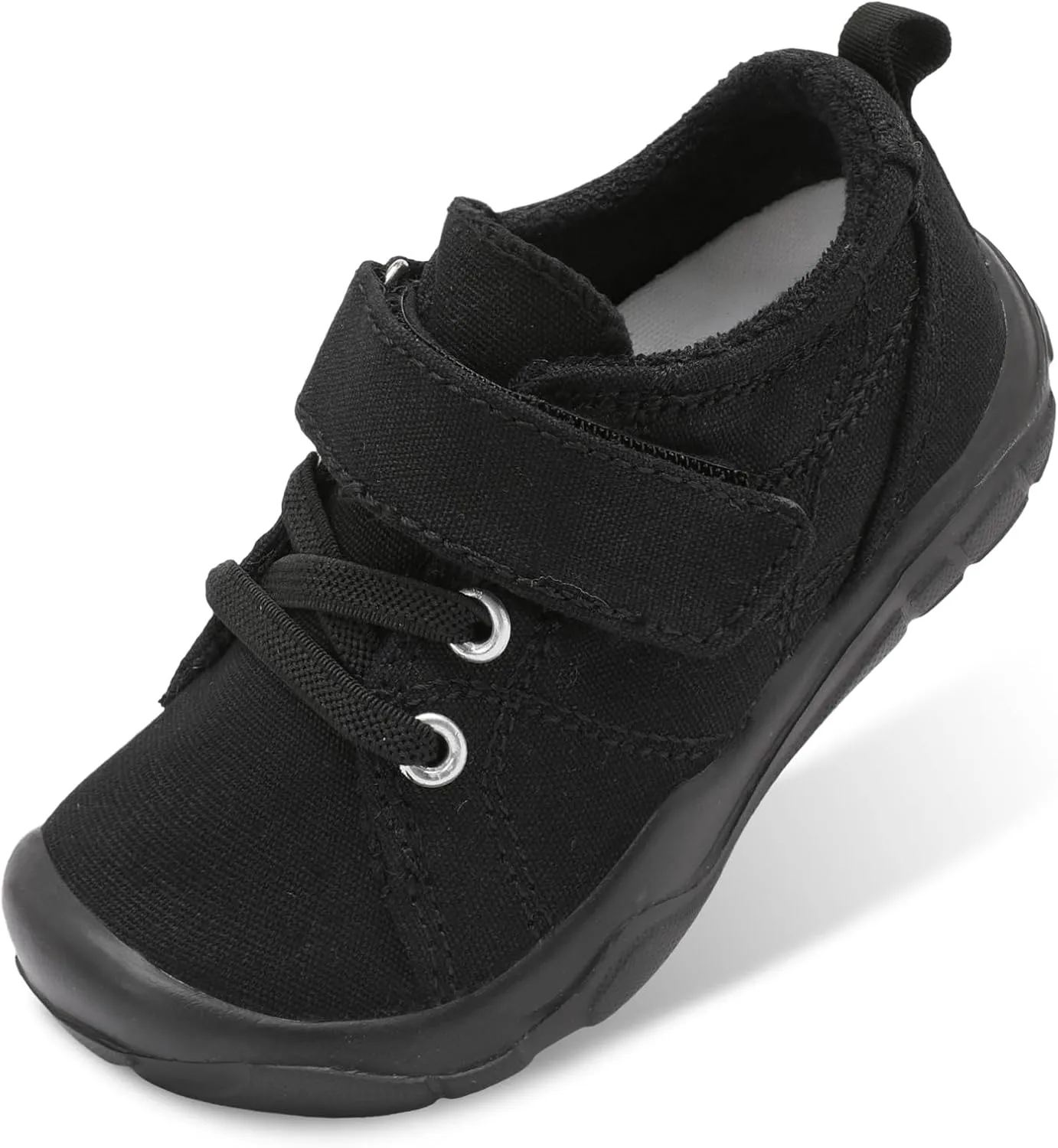 BARERUN Kids Canvas Shoes Running Shoes for Girls Boys Wide Toe Box Barefoot Toddler Sneakers Girls Boys School Shoes Non-Slip Toddler Tennis Shoes
