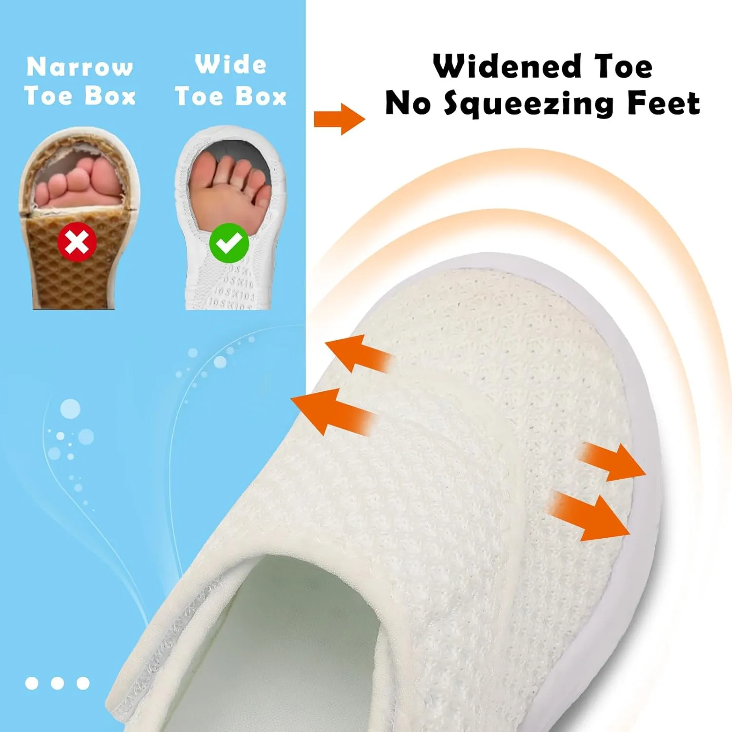 BARERUN Toddler Shoes Wide Toe Box Barefoot Toddler Sneakers Girls Boys Kids School Shoes Non-Slip Toddler Tennis Shoes Slip on Running Shoes for Girls Boys