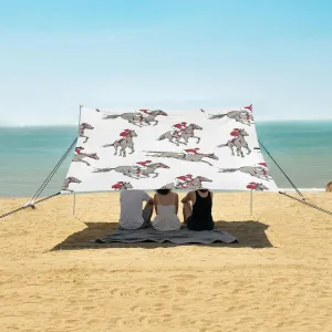 Beach Shade Tent with UPF50  UV Protection,Sports Horses and Riders Lightweight Camping Sun Shelter for Outdoor,Camping Trips, Fishing, Backyard,Picnics,Easy Set Up and Carry 9x10.5 FT