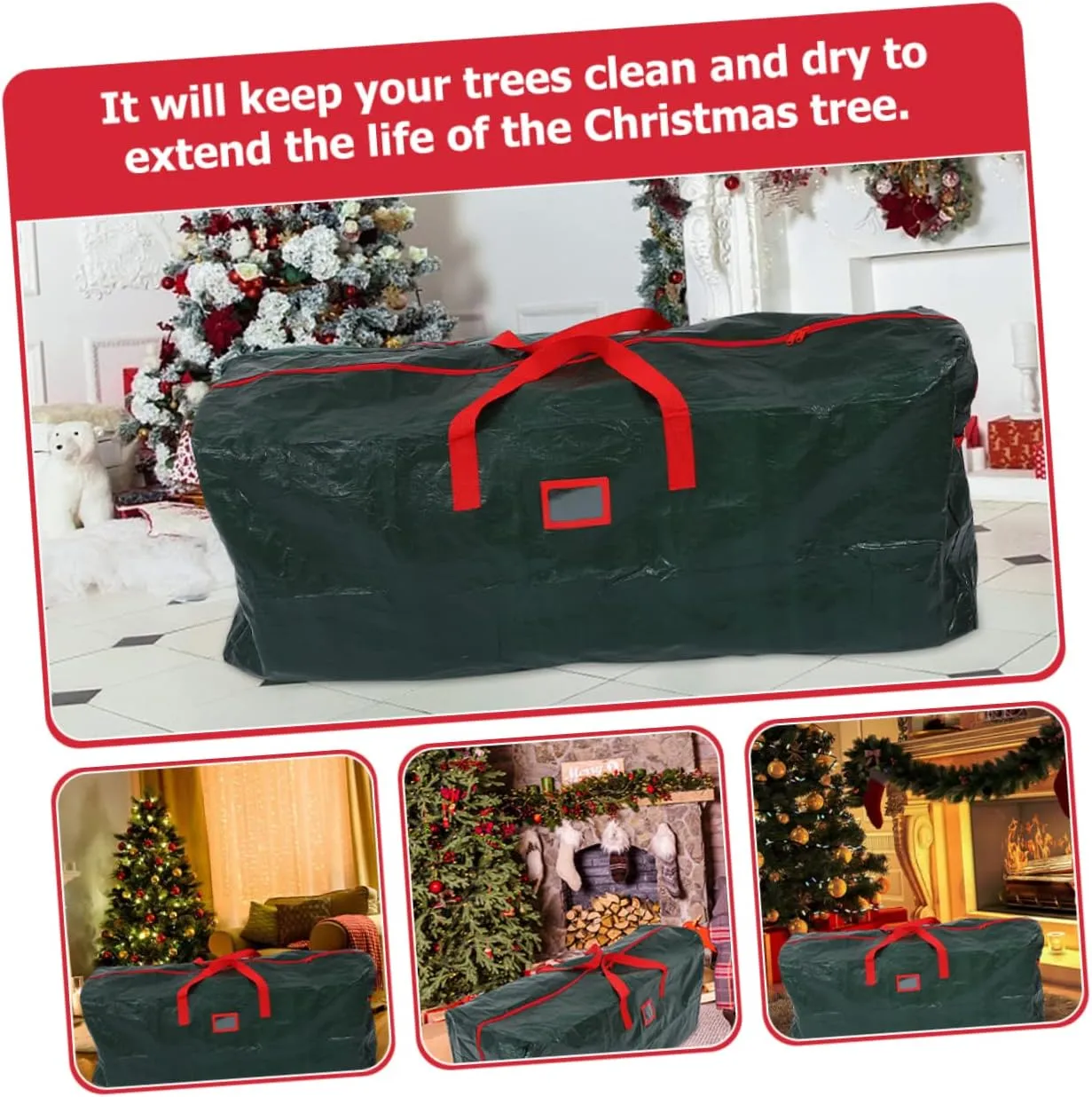 Beautiful Practical Zipper Storage Bag Ideal for Christmas Tree Storage