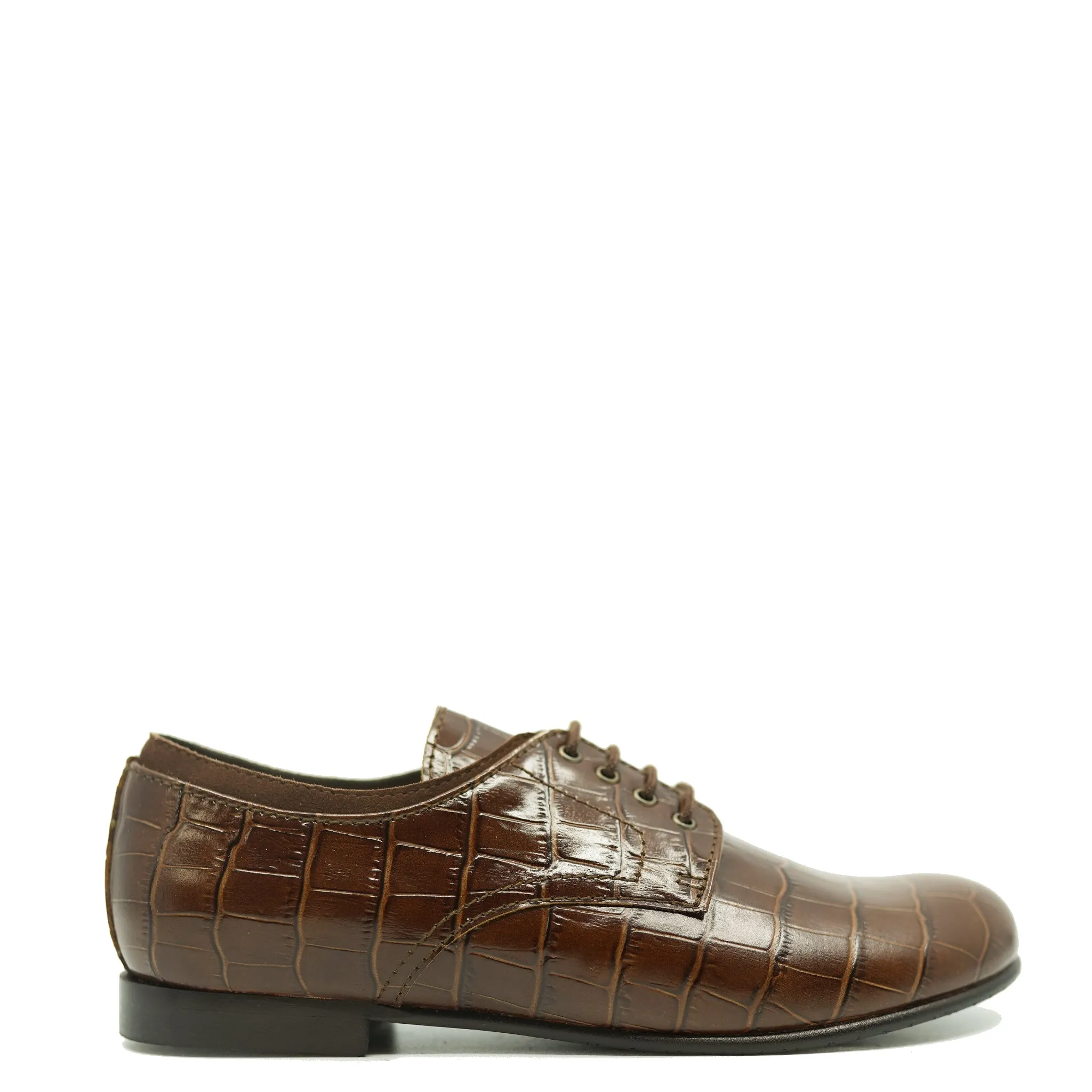 Beberlis Cognac Croc Derby