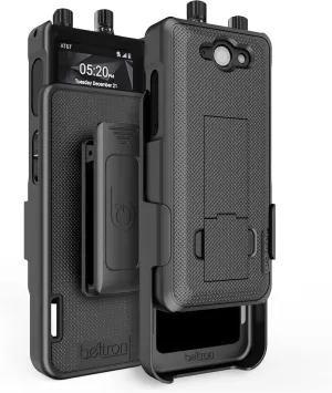 BELTRON Sonim XP5 Plus Case with Holster, Heavy Duty Belt Swivel Clip for Sonim XP5Plus (AT&T FirstNet XP5900) - Secure Fit & Built-in Kickstand (Industrial Strength) - Black