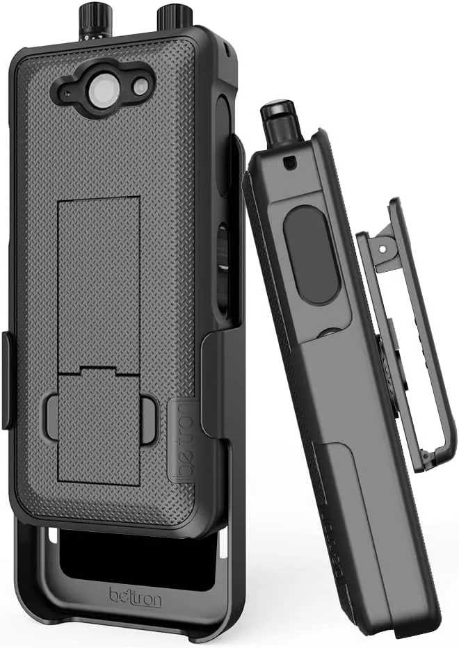 BELTRON Sonim XP5 Plus Case with Holster, Heavy Duty Belt Swivel Clip for Sonim XP5Plus (AT&T FirstNet XP5900) - Secure Fit & Built-in Kickstand (Industrial Strength) - Black