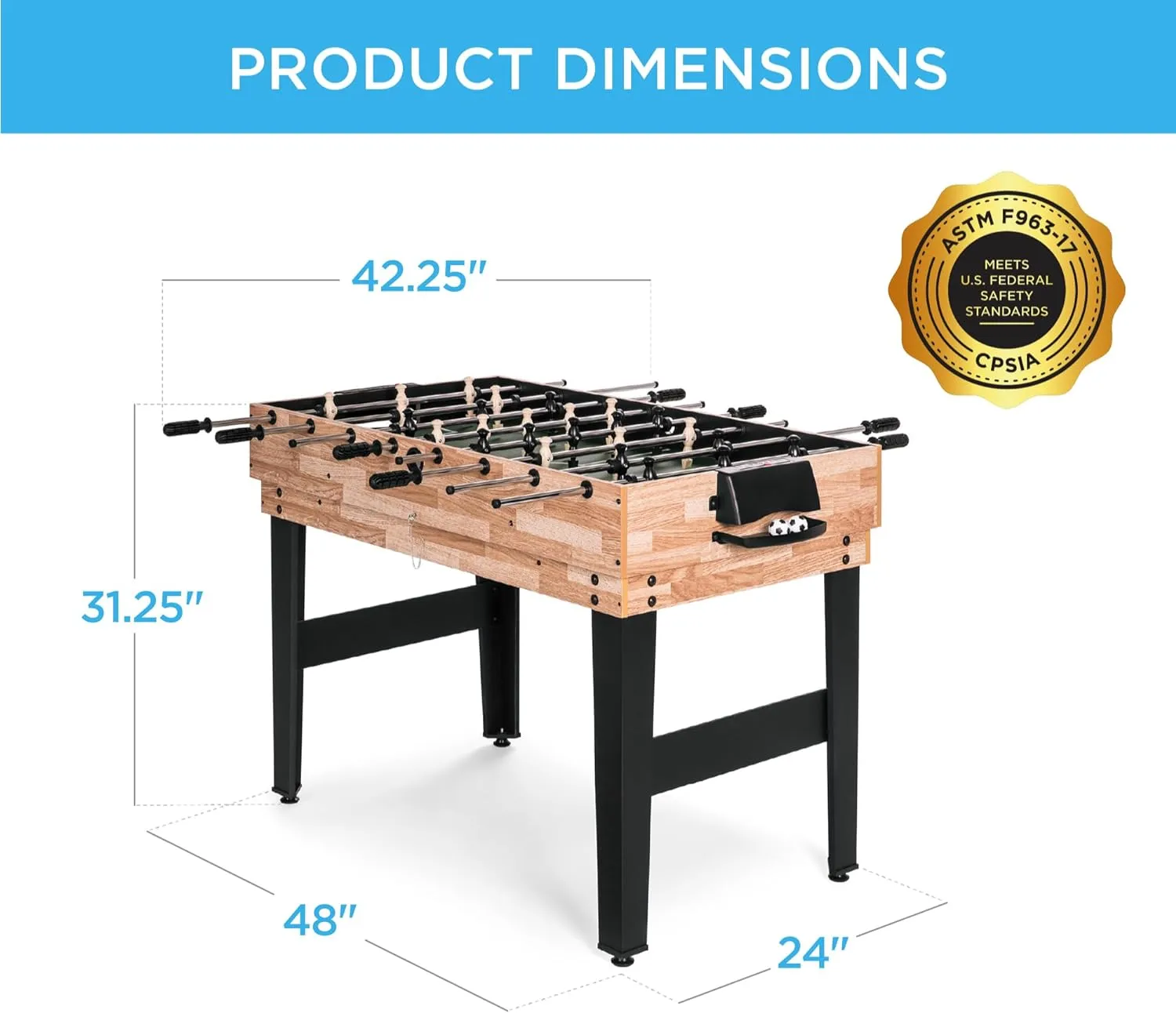 Best Choice Products 2x4ft 10-in-1 Combo Game Table Set for Home, Game Room, Friends & Family w/Hockey, Foosball, Pool, Shuffleboard, Ping Pong, Chess, Checkers, Bowling, and Backgammon