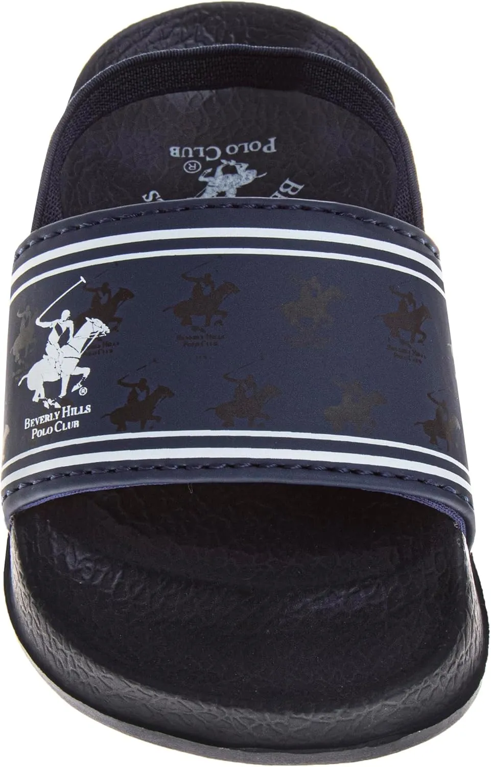 Beverly Hills Polo Club Boy's Slides Comfortable Non-Slip Sandals (Toddler-Big Kid)