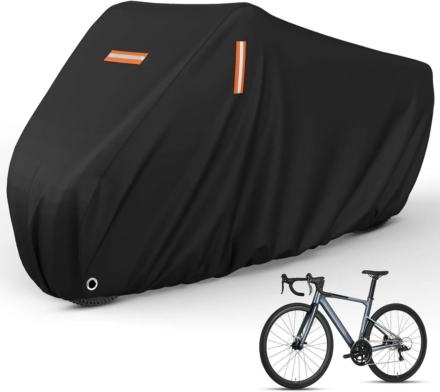 Bike Cover for Transport on Rack,Waterproof Tear Resistant Outdoor Cover for 1 or 2 Bikes with Visible Tail Lights