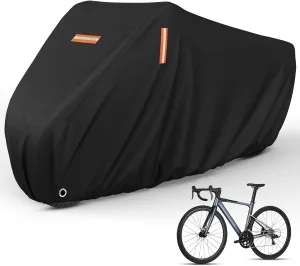 Bike Cover for Transport on Rack,Waterproof Tear Resistant Outdoor Cover for 1 or 2 Bikes with Visible Tail Lights