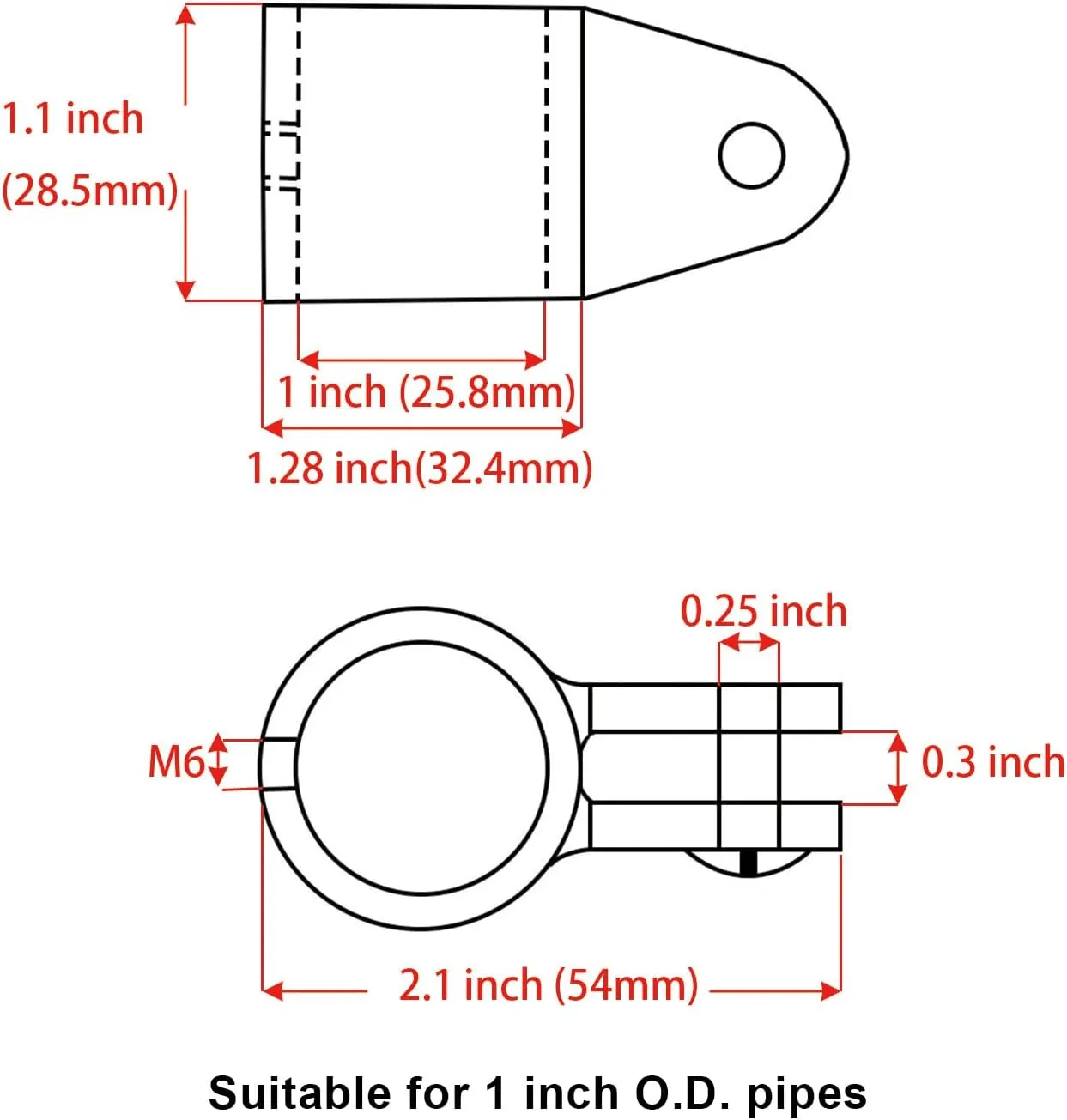 Bimini Top Fitting Hardware,Boat Jaw Slide Clamp 316 Stainless Steel Canopy Extension Parts Railing Accessories Marine Equipment for Boats
