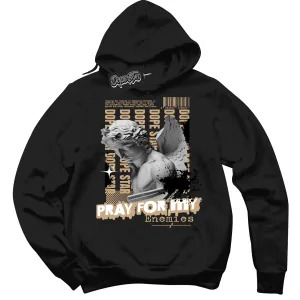 Black Anthracite Sesame Dunk Sneaker Hoodie Pray Enemies Graphic