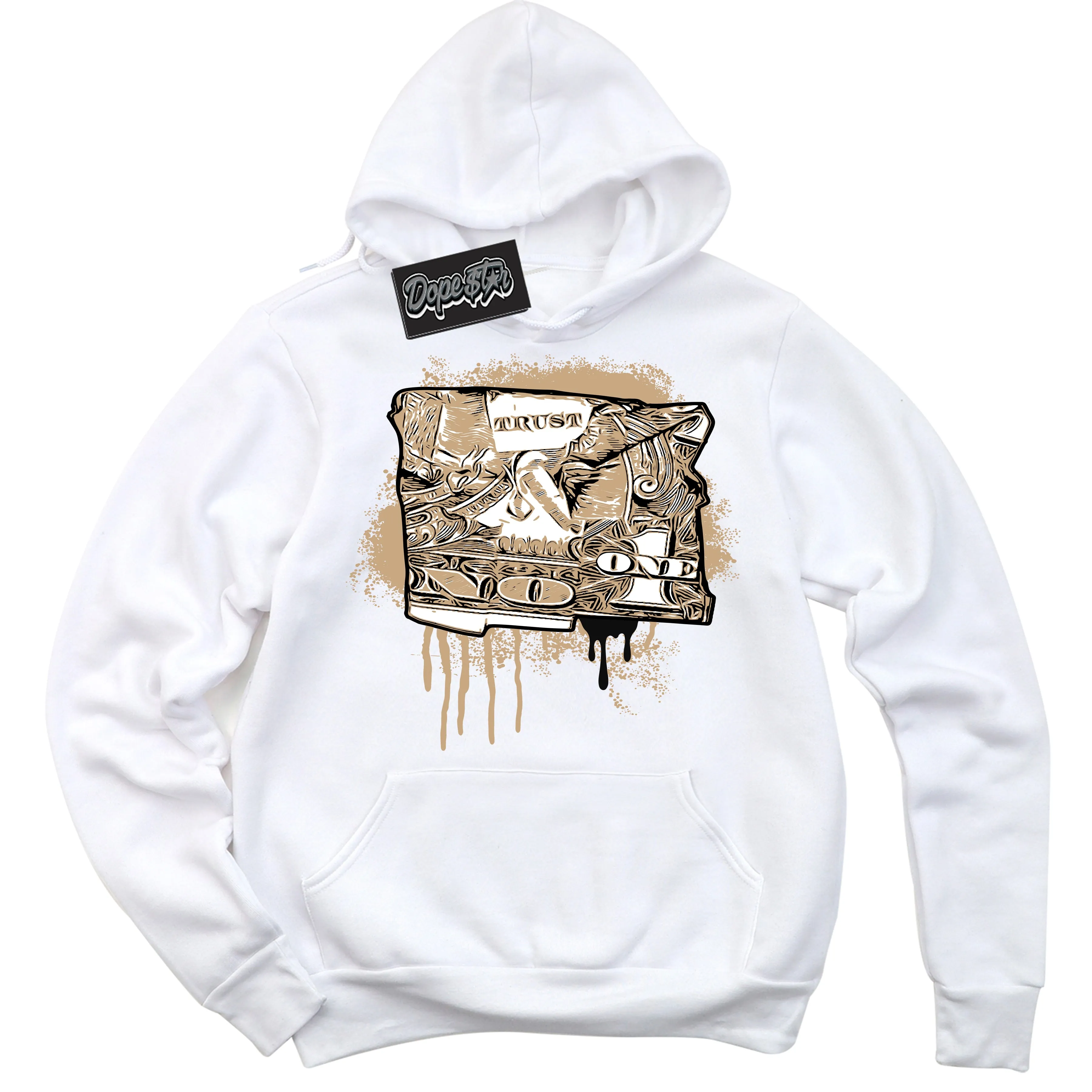 Black Anthracite Sesame Dunk Sneaker Hoodie Trust No One Dollar Graphic