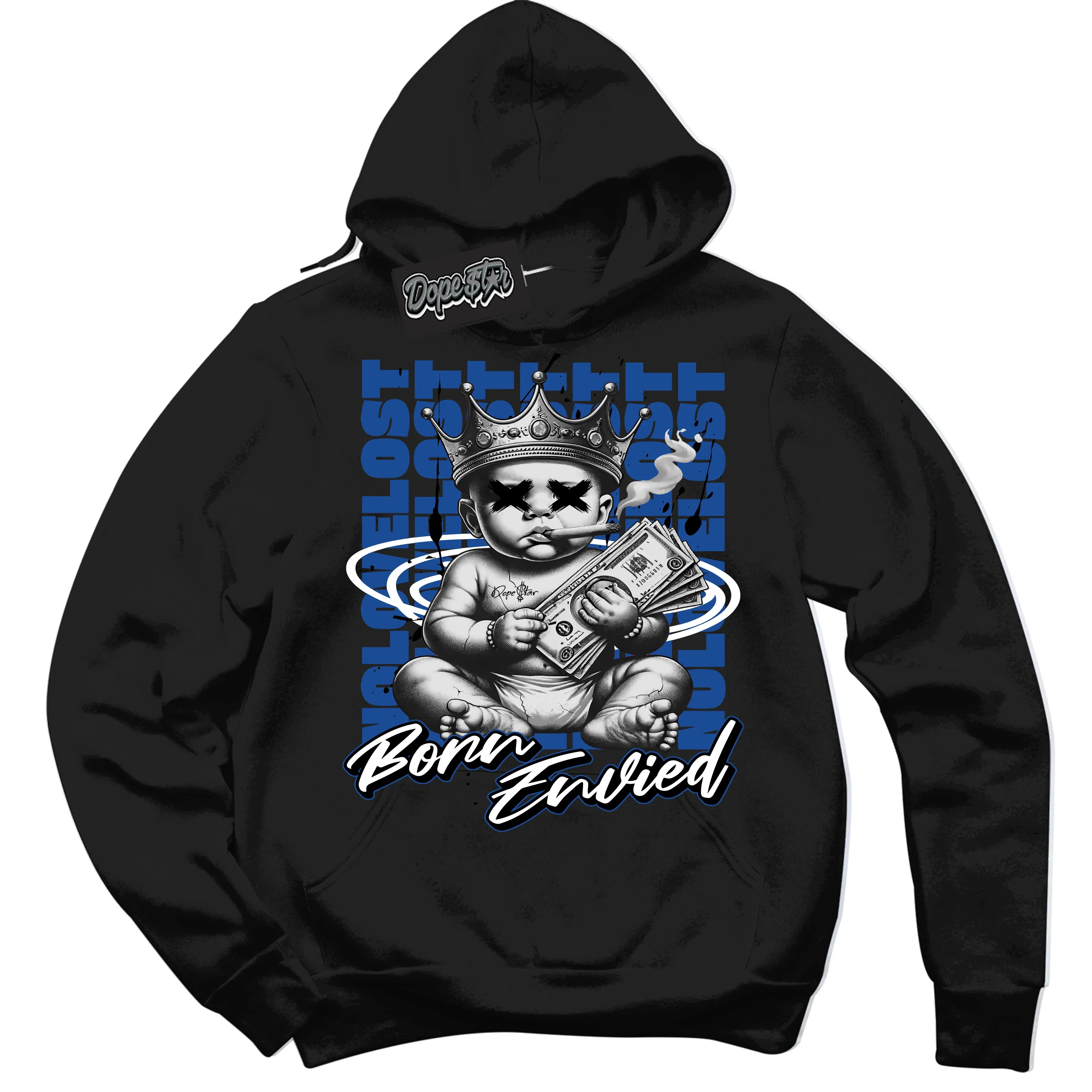 Blueberry 12s Sneaker Hoodie Born Envied Graphic