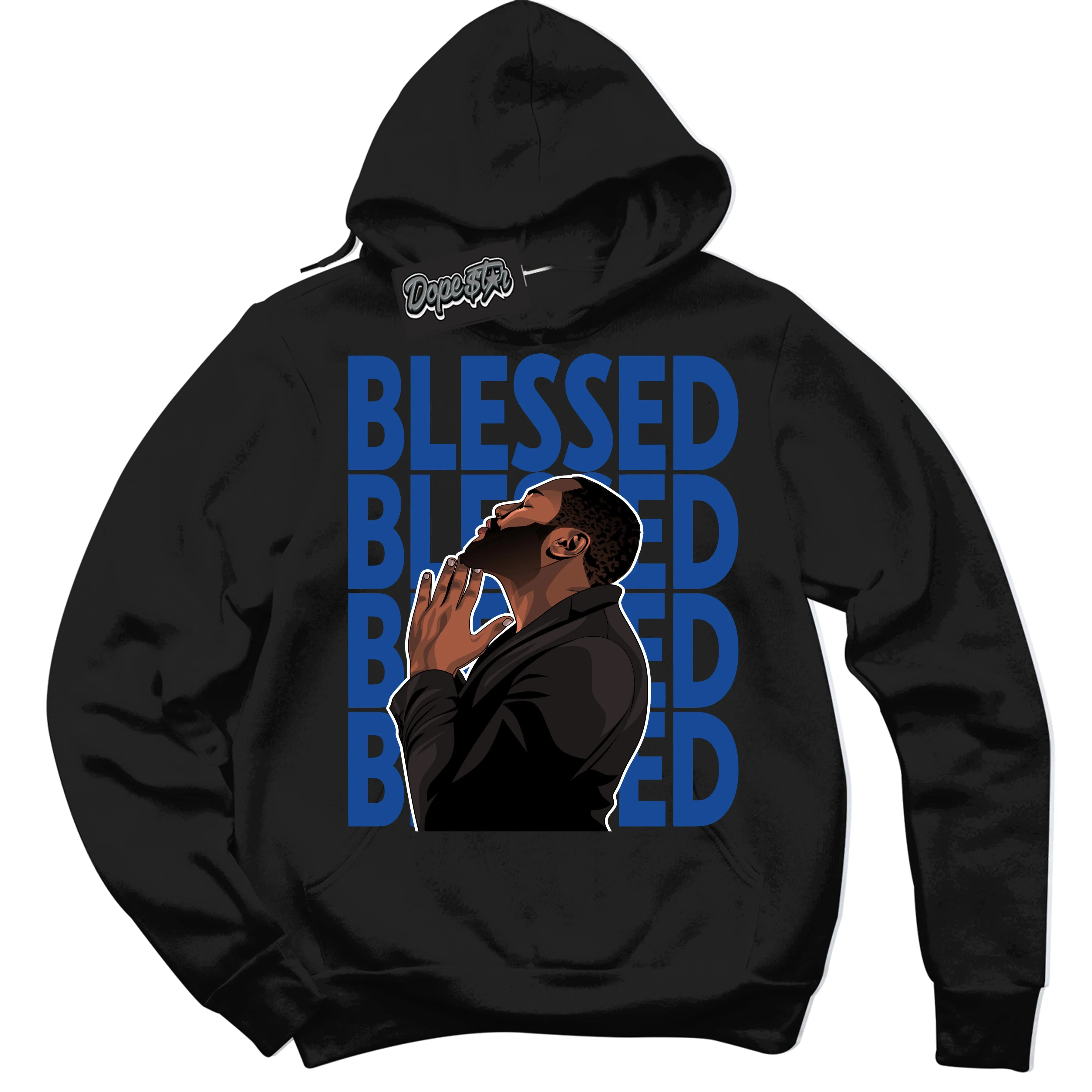 Blueberry 12s Sneaker Hoodie God Blessed Graphic
