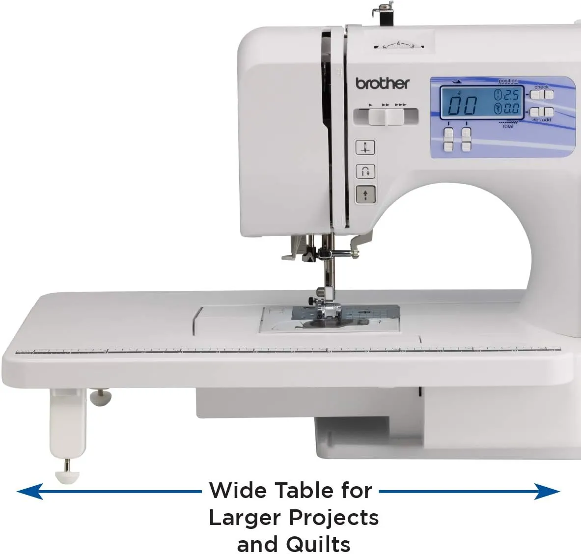 Brother HC1850 Sewing and Quilting Machine, 185 Built-in Stitches, LCD Display, 8 Included Feet