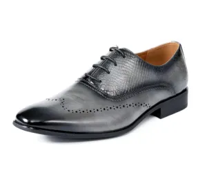 Burke Grey Wingtip Oxfords