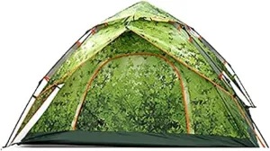 Camping Tent Double Layer Camping Tent for 4 Person | Automatic nt Tent Oxford with Carry Bag | for Hiking Backpacking Survival Travel