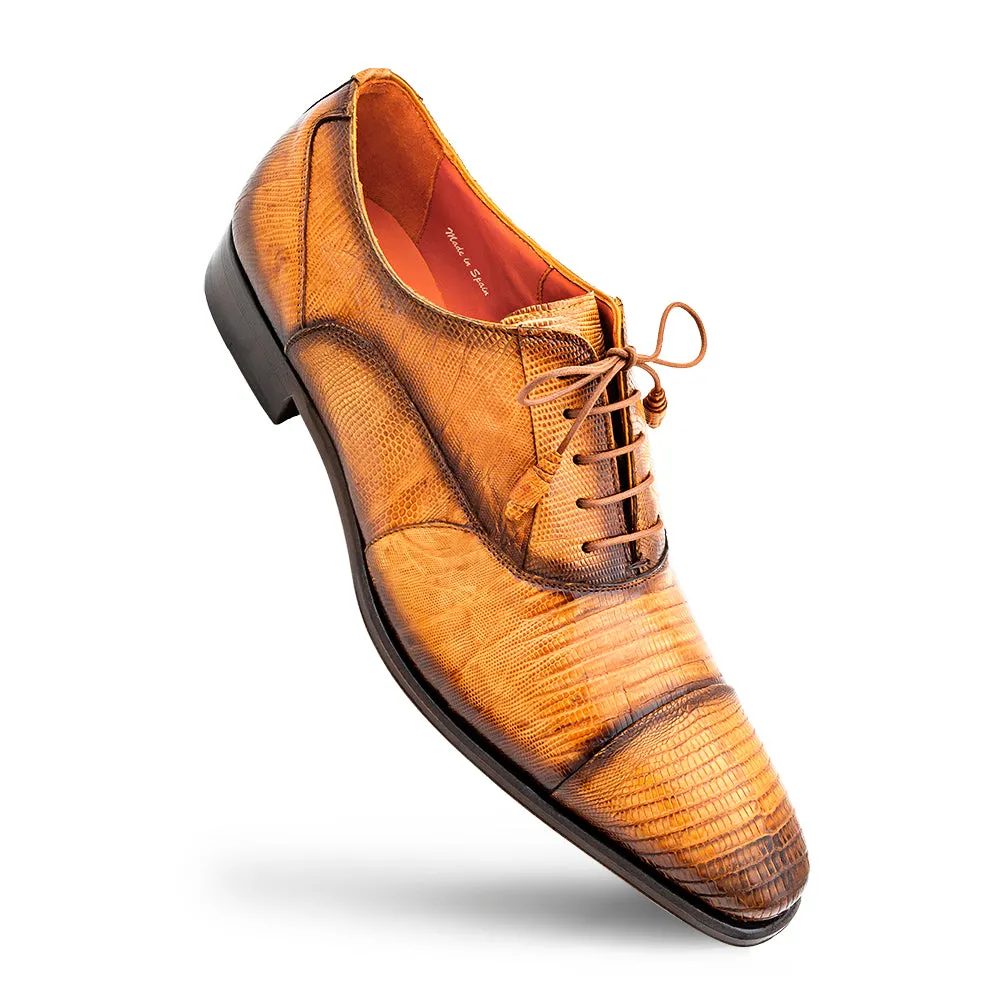 Cap Toe Lizard Lace Up