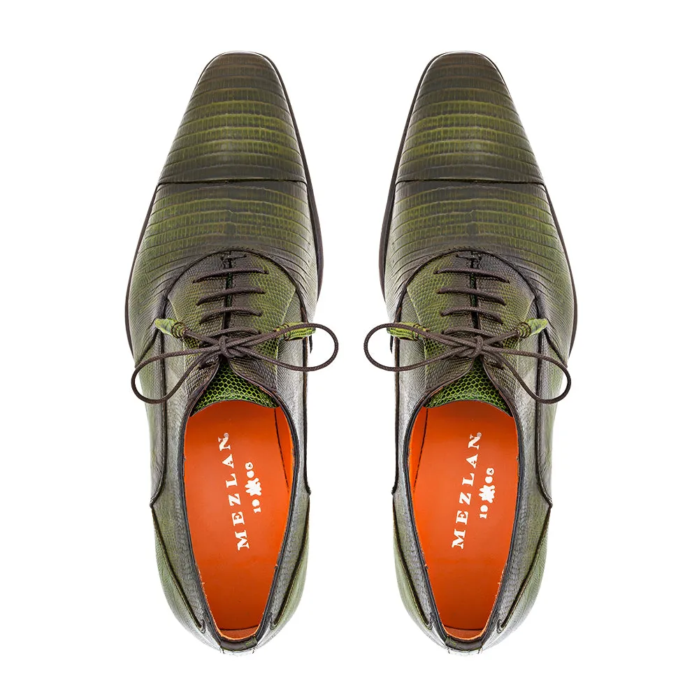 Cap Toe Lizard Lace Up