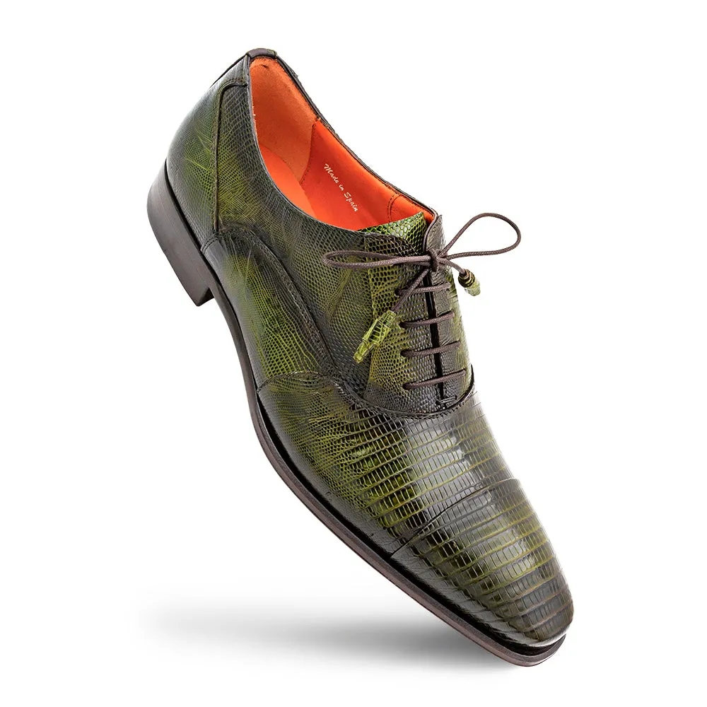 Cap Toe Lizard Lace Up