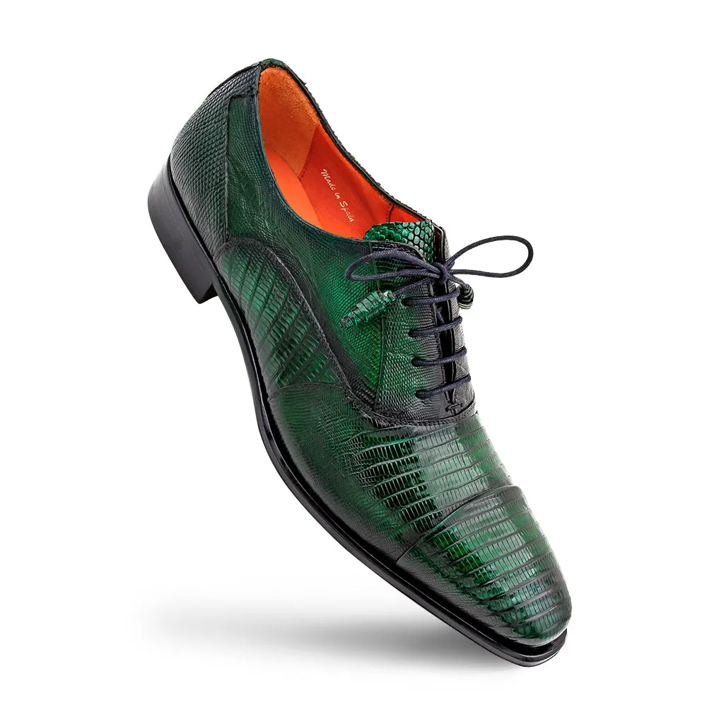 Cap Toe Lizard Lace Up