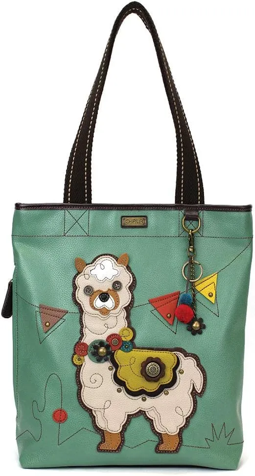 CHALA Handbag Everyday Tote (Llama - Teal)