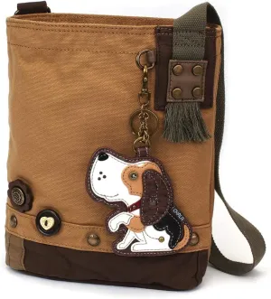 CHALA Patch Crossbody Bag Weiner Dog Dachshund Multi-color